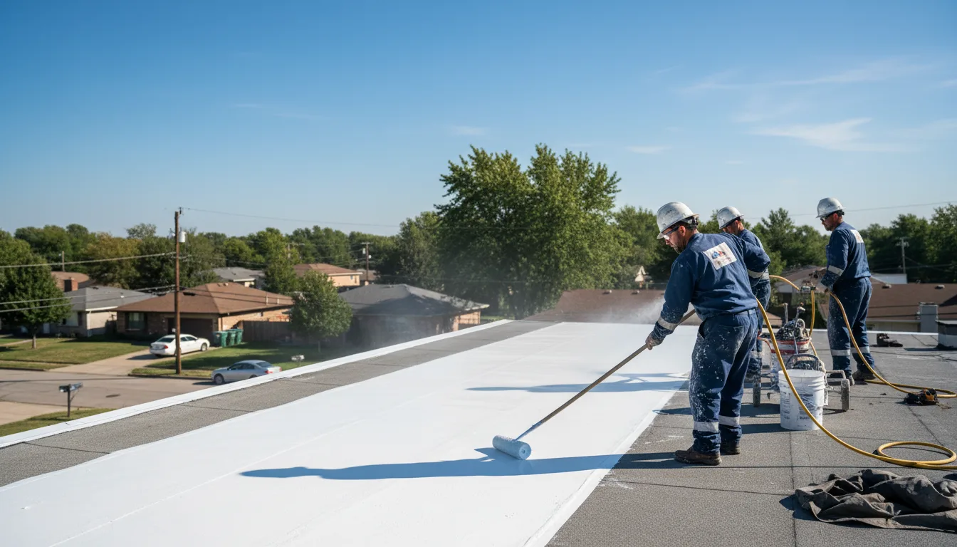 Commercial roof coating in Refton, PA near me